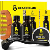 The Beard Club Enhanced beard-growth kit derma roller close-up highlighting precision needles for facial refresh
