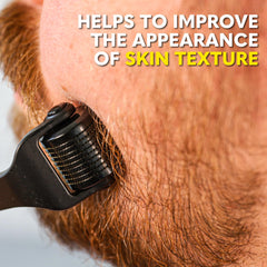The Beard Club Premium Derma Roller magnetic-case demonstrates safe storage and portability.