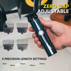 The Beard Club Pro Trimmer LED display helps monitor battery life.