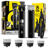 The Beard Club Pro Trimmer T-Blade close-up for crisp lines and fades.