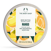 The Body Shop Mango Body Butter packaging highlights sustainable design for eco-friendly skincare.