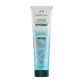The Body Shop Peppermint Invigorating Foot Cream tube close-up showing cooling relief