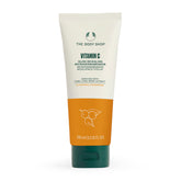 The Body Shop Vitamin C Glow Boosting Microdermabrasion bottle delivers at-home exfoliation for brighter skin