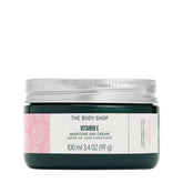 The Body Shop Vitamin E Moisture Cream packaging front, lightweight hydration for all skin types.