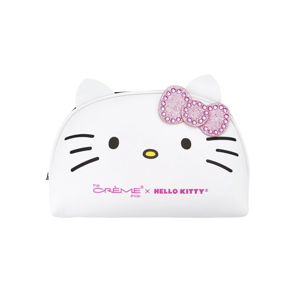 The Crème Shop Hello Kitty Y2K pouch with zipper closure keeps essentials secure.