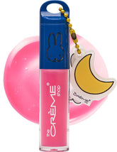 The Crème Shop Miffy lip oil gloss-application offers a luminous finish and easy precision.