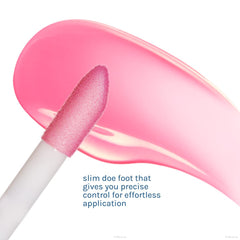 The Crème Shop Miffy lip oil sunflower-oil provides additional emollience for smooth lips.