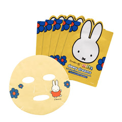 The Crème Shop Miffy mask close-up design for playful self-care and soothing skin.