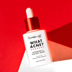 The Crème Shop Vitamin C Serum close-up showing hydration and pore tightening.