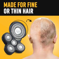 The Cut Buddy head easy-clean under water for quick maintenance.