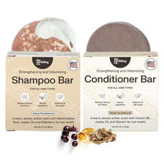 The Earthling Co. shampoo bar packaging shows sustainable materials for eco-friendly routines.