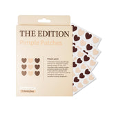 The Edition heart-shaped patches packaging for easy overnight care