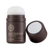 The Face Shop Quick Hair Puff packaging in dark brown for easy root touch-ups.