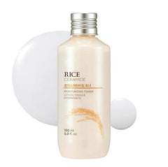 The Face Shop Rice Ceramide Moisturizing Toner bottle front for hydrated skin