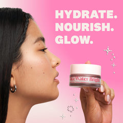 The Face Shop Rice Water Bright Cream jar highlighting rich texture for evening moisture