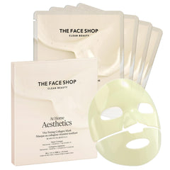 The Face Shop Vita-Toning vegan collagen mask packaging highlighting fragrance-free gentle care