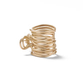The Hair Edit gilded wrap ponytail cuff clip front view adds secure shine to everyday styles.