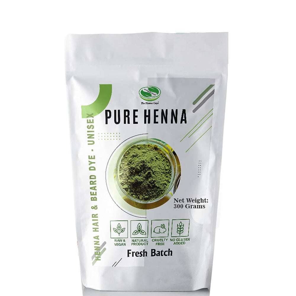 The Henna Guys 300g henna powder packaging front for natural red color.
