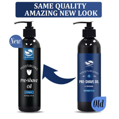 The Henna Guys pre shave oil on hand for easy massage and softening