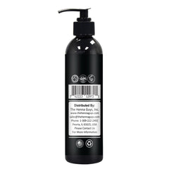 The Henna Guys pre shave oil applied before shaving for reduced friction and comfort.