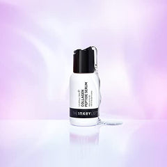 The INKEY List Collagen Peptide Serum bottle with dropper enables precise pea-sized application.