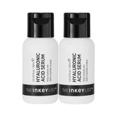 The INKEY List Hyaluronic Acid Serum Duo front pack for multi-layer hydration and pair of bottles