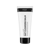 The INKEY List Oat Cleansing Balm jar closeup for gentle makeup removal.