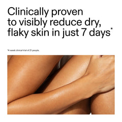 The INKEY List PHA Body Water Cream swatch demonstrating quick absorption.