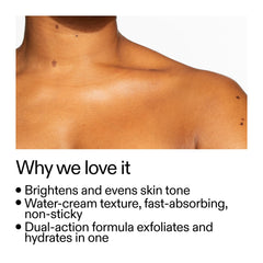 The INKEY List PHA Body Water Cream texture close-up shows a lightweight hydrating formula.