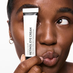 The INKEY List Retinol Eye Cream night routine setup with calm ambience
