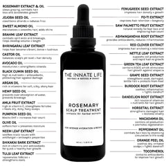The Innate Life rosemary oil dropper ready for daily application.