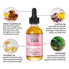 The Mane Attraction Hair Oil seals moisture with castor and almond oils for smoother hair.