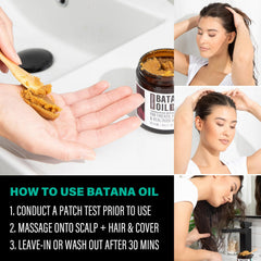 The-Mix-Up Batana Oil ingredients closeup reveals pure plant-based formula
