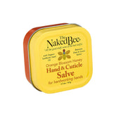 The Naked Bee hand salve jar closeup showing beeswax and shea butter blend for dry hands