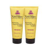 The Naked Bee Jasmine Honey lotion pack front shows hydrating moisture for soft skin.