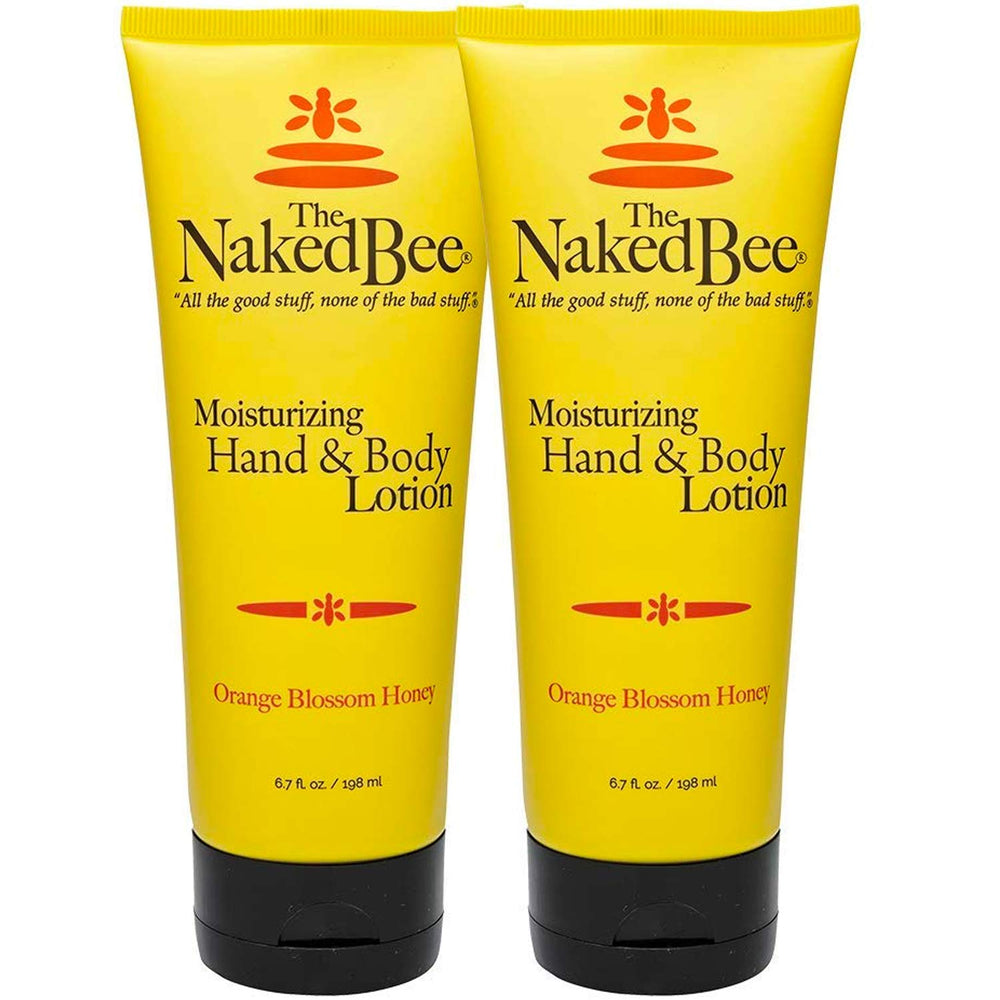 The Naked Bee orange blossom hand lotion pump for smooth hands.