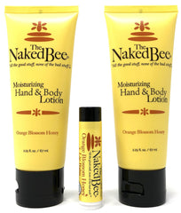 The Naked Bee Orange Blossom Honey Lotion bottle for daily hydration and antioxidant-rich skin support