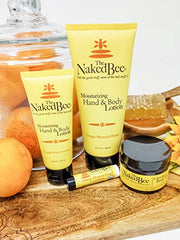 Pump application of The Naked Bee lotion shows easy, mess-free moisturizing for hands and body.