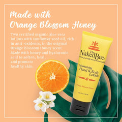 Orange blossom honey lotion pump close-up highlights creamy texture and easy application