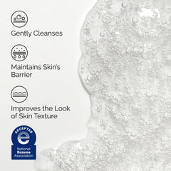 The Ordinary texture close-up showing soft foam and moisturizing feel