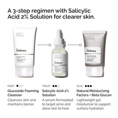 The Ordinary glucoside foaming cleanser pump detail highlighting gentle cleansing action