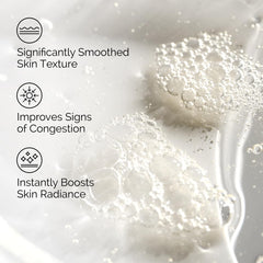 Cotton pad with The Ordinary toner being applied, showing gentle exfoliation benefit