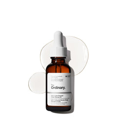 The Ordinary marula oil front bottle showing packaging and pure formula benefit