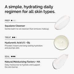 The Ordinary Natural Moisturizing Factors + HA jar open displaying cream, barrier support benefit