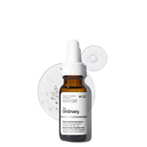 The Ordinary eye serum front packaging showing bottle and label benefits
