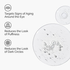 Close-up of The Ordinary eye serum texture showing lightweight absorption benefit
