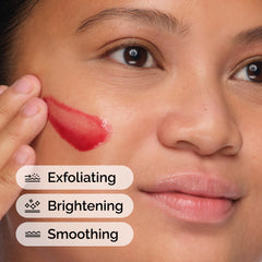 Application of The Ordinary solution on hand demonstrating controlled application and safe timing benefit