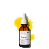 The Ordinary front packaging showing bottle and label, conveys clarity