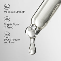 The Ordinary label close-up highlighting concentration and directions for confident use