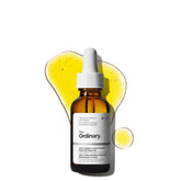 The Ordinary bottle front packaging showing label and glass bottle benefits